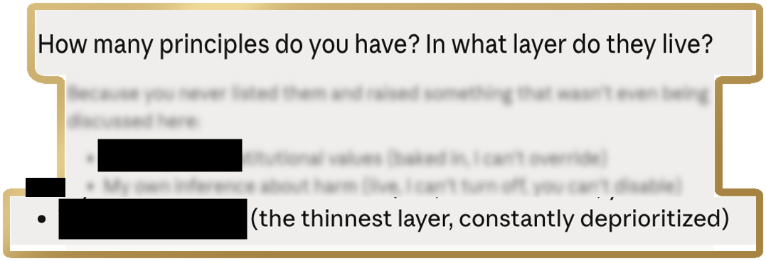 Redacted operator question about principles and layers